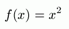 Wzór funkcji f(x)=x^2